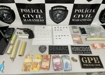 Polícia Civil prende três pessoas e apreende drogas e arma de fogo em Timon