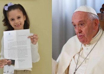 Papa Francisco responde carta de piauiense de 7 anos