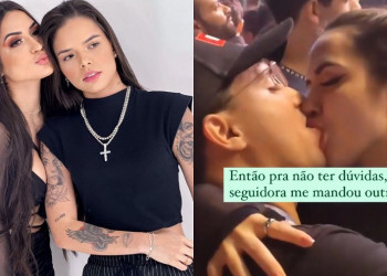 Após deixar de seguir Maria Clara, Fernanda Aguiar é flagrada aos beijos com ex