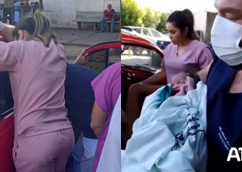 Em Teresina, adolescente dá à luz dentro de fusca em estacionamento de maternidade; assista