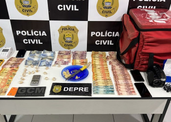 Suspeito de tráfico que utilizava bag para transportar drogas é preso em Teresina