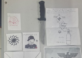 Polícia apreende material de apologia ao nazismo com jovem que ameaçava atacar escola em Teresina