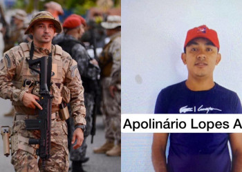 Polícia divulga foto de suspeito de balear tenente durante busca em casa no Piauí