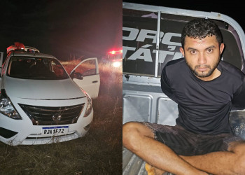 Suspeito de assaltos é preso com carro roubado no interior do Piauí