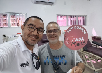 Atiradores esportivos realizam campanha de doação de sangue em quatro postos do Piauí