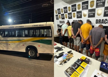 Polícia intercepta micro-ônibus alugado por supostos membros do Comando Vermelho no Piauí