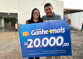 Com apenas R$ 5 reais, casal de Teresina compra 10 números e fatura R$ 20 mil no Prêmio Ganhe Mais