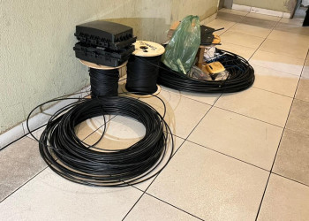 Trio é preso suspeito de furtar cabos de fibra óptica e revender em Teresina; prejuízo de R$ 500 mil