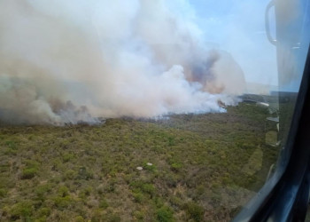 Incêndio de grandes proporções atinge o Parque Nacional da Serra das Confusões; vídeo