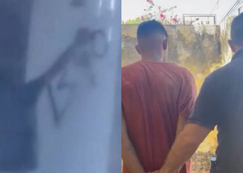 Criminoso que ‘tocava terror’ e pichava símbolo de facção em muros é preso em Teresina