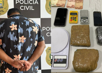 Homem é preso com 1,3kg de cocaína no Piauí; droga avaliada em R$ 65 mil