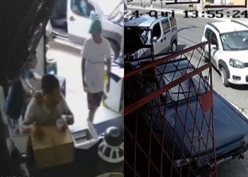 Bandidos rendem homem e roubam loja em Teresina; vídeo
