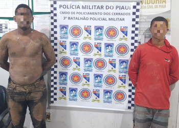 Dupla fortemente armada é presa suspeita de realizar assalto em escritório no Piauí