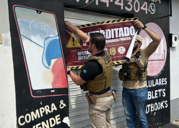 Lojas que comercializavam celulares roubados em Teresina e mais duas cidades são interditadas