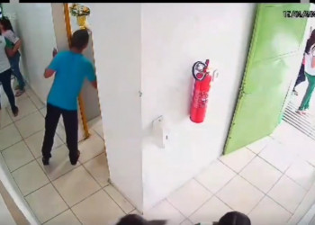 Suspeito entra em escola, leva celular e dinheiro e acaba preso em flagrante no Piauí; VÍDEO!
