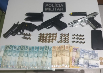 Homem é preso com 3 pistolas e vasta quantidade de munições em caminhonete no interior do Piauí