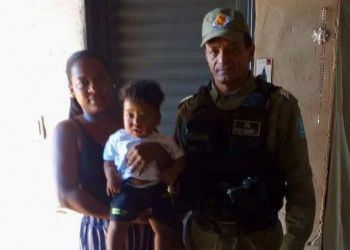Bebê de apenas 1 ano se engasga e é salvo por sargento da Polícia Militar no Piauí