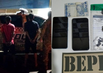 Dois adolescentes são apreendidos suspeitos de vender drogas em bar no interior do Piauí