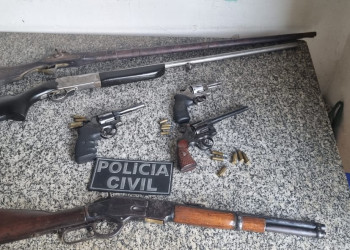 Ex-Policial Civil é preso suspeito de comércio ilegal de armas na zona Sul de Teresina