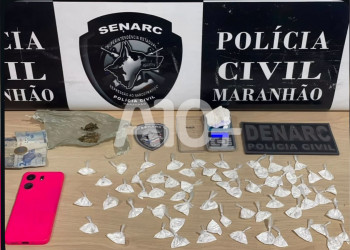Grávida é presa comercializando drogas dentro de residência em Timon; já havia sido detida anteriormente