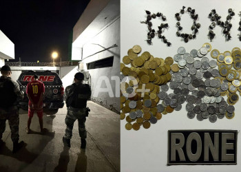 Homem demonstra nervosismo, tenta fugir, mas é preso pela polícia com drogas em Teresina