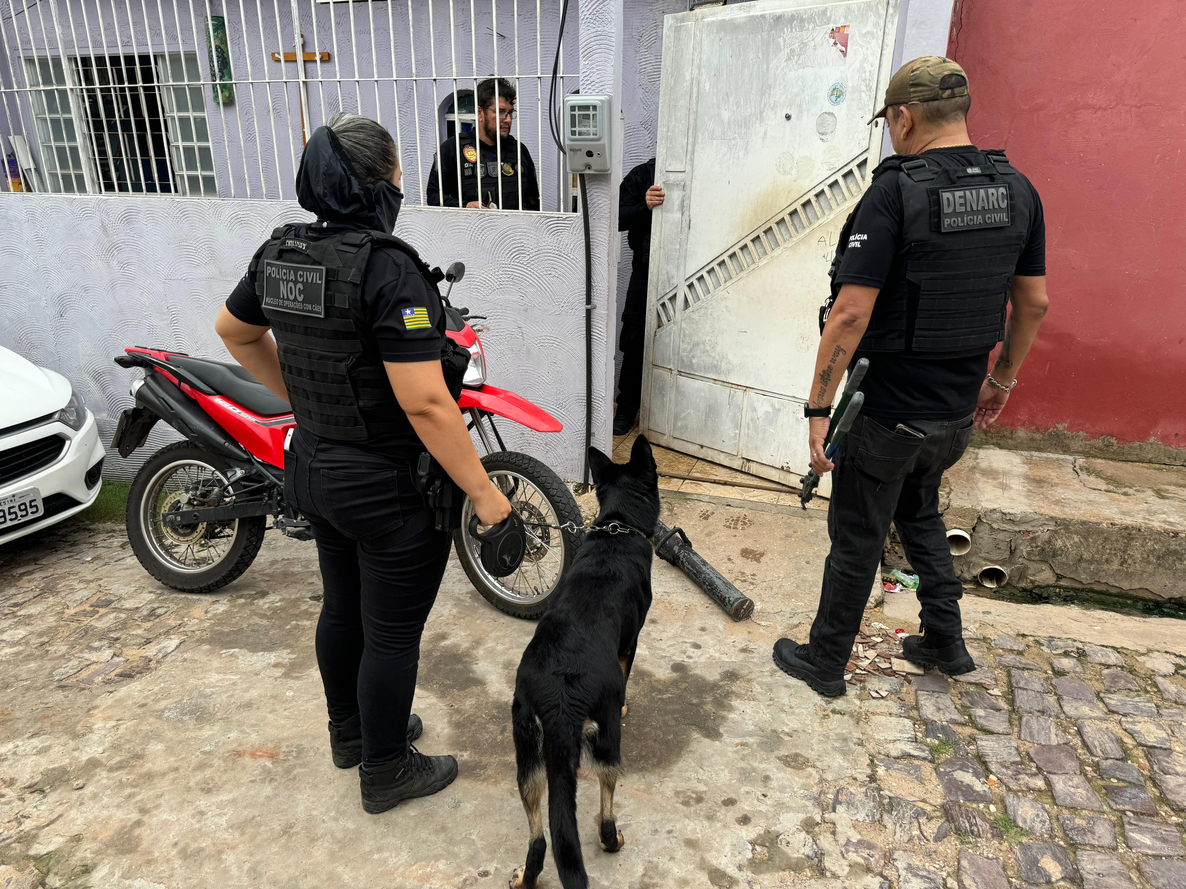 DENARC cumpre mandados e prende 4 pessoas durante operação de combate ao tráfico de drogas na zona norte de Teresina