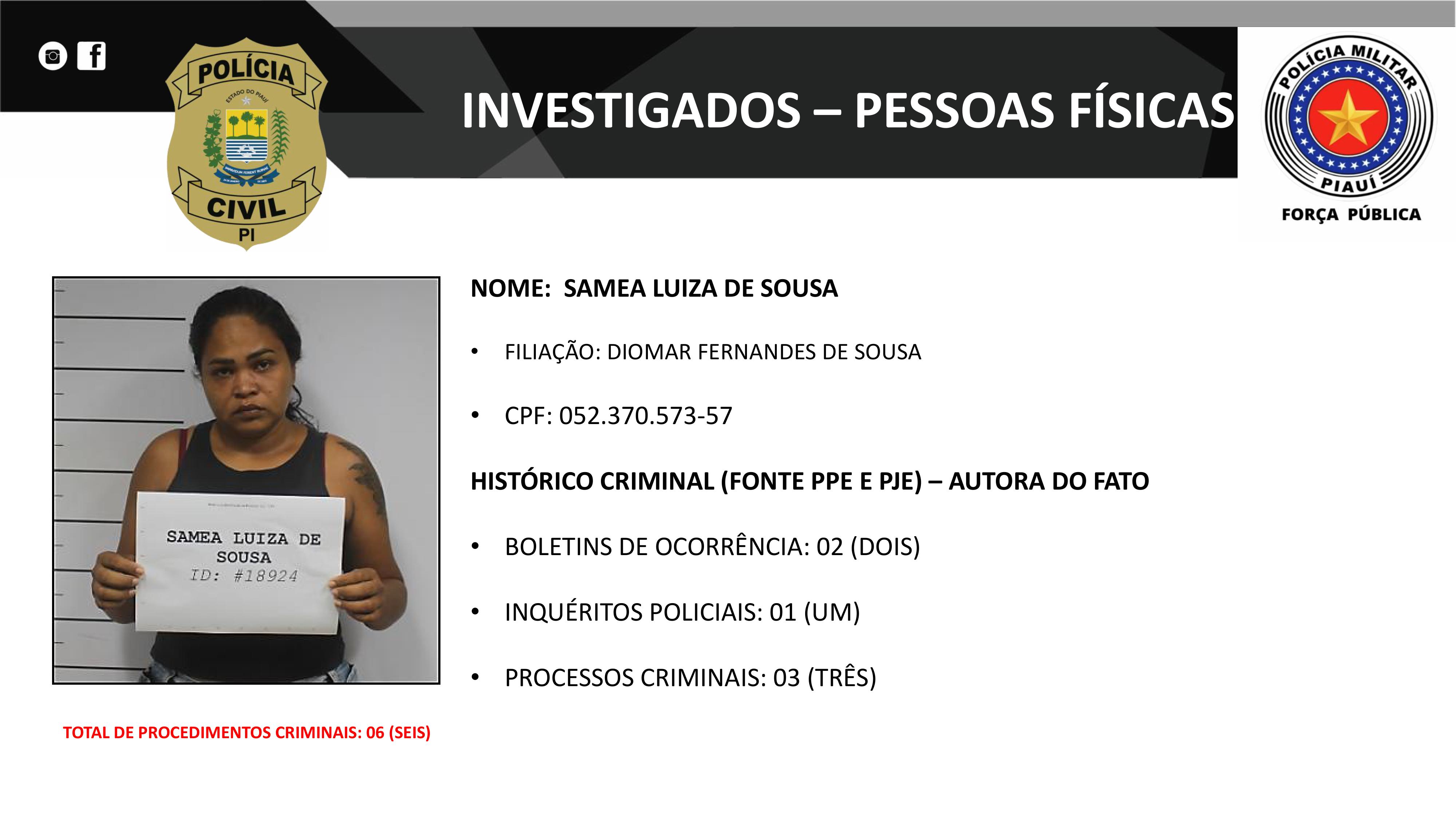 Organograma divulgado pela Polícia Civil do Piauí