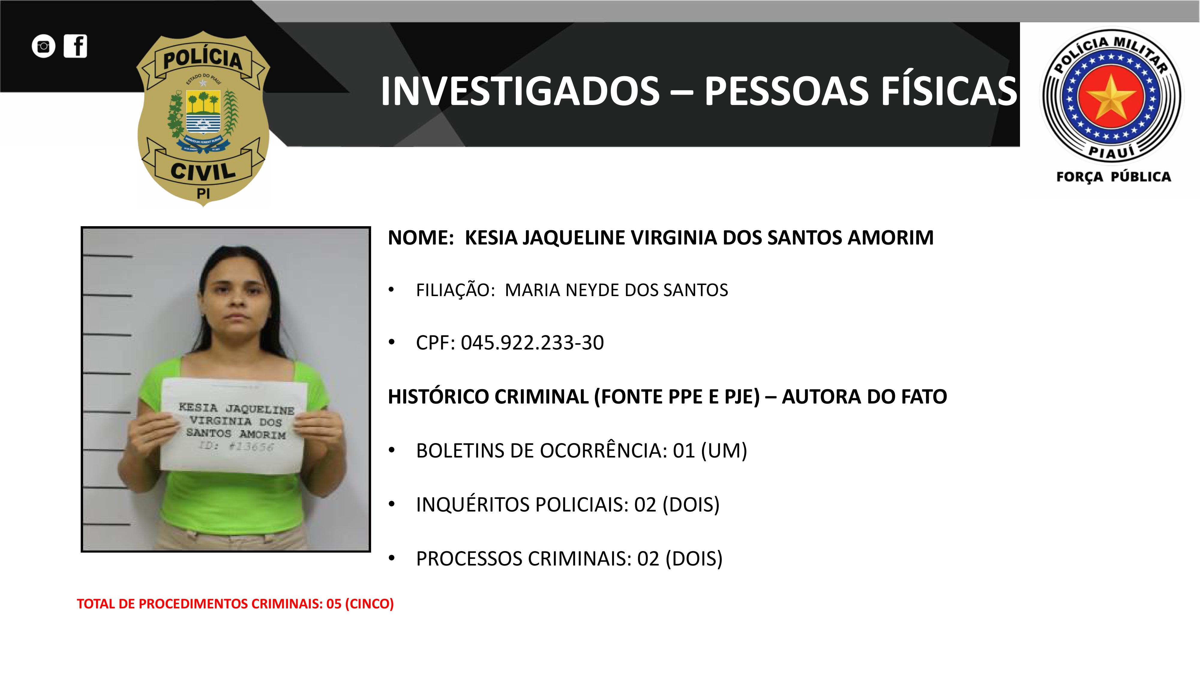 Organograma divulgado pela Polícia Civil do Piauí
