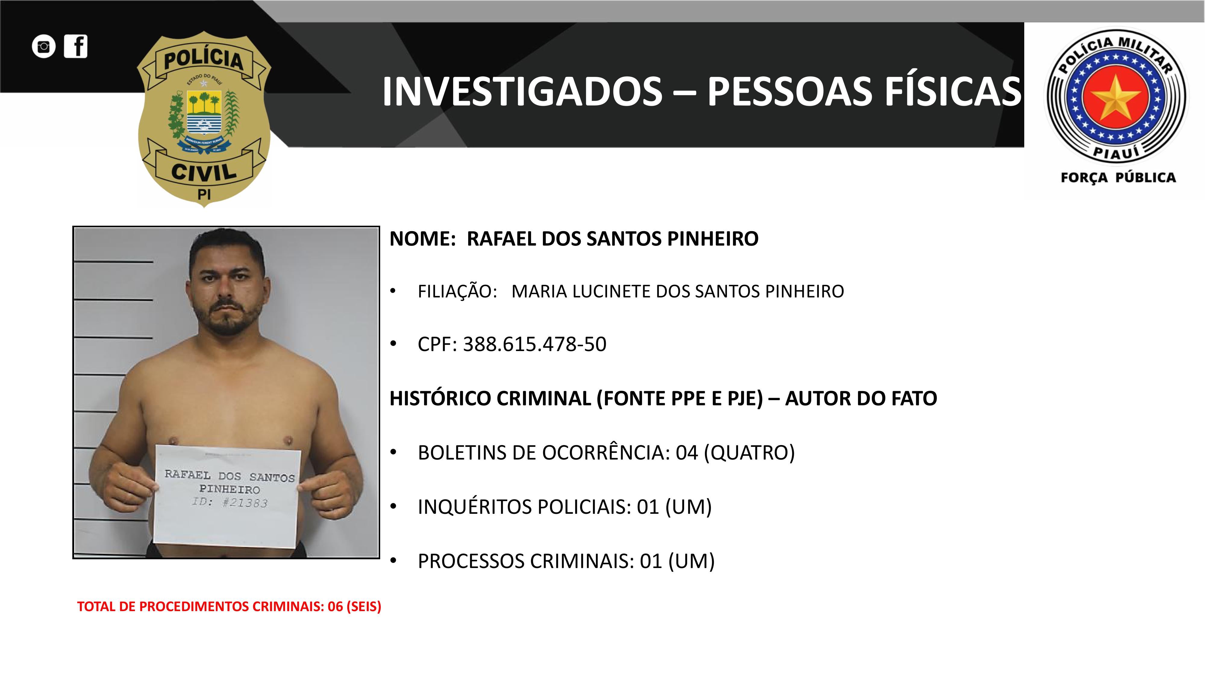 Organograma divulgado pela Polícia Civil do Piauí