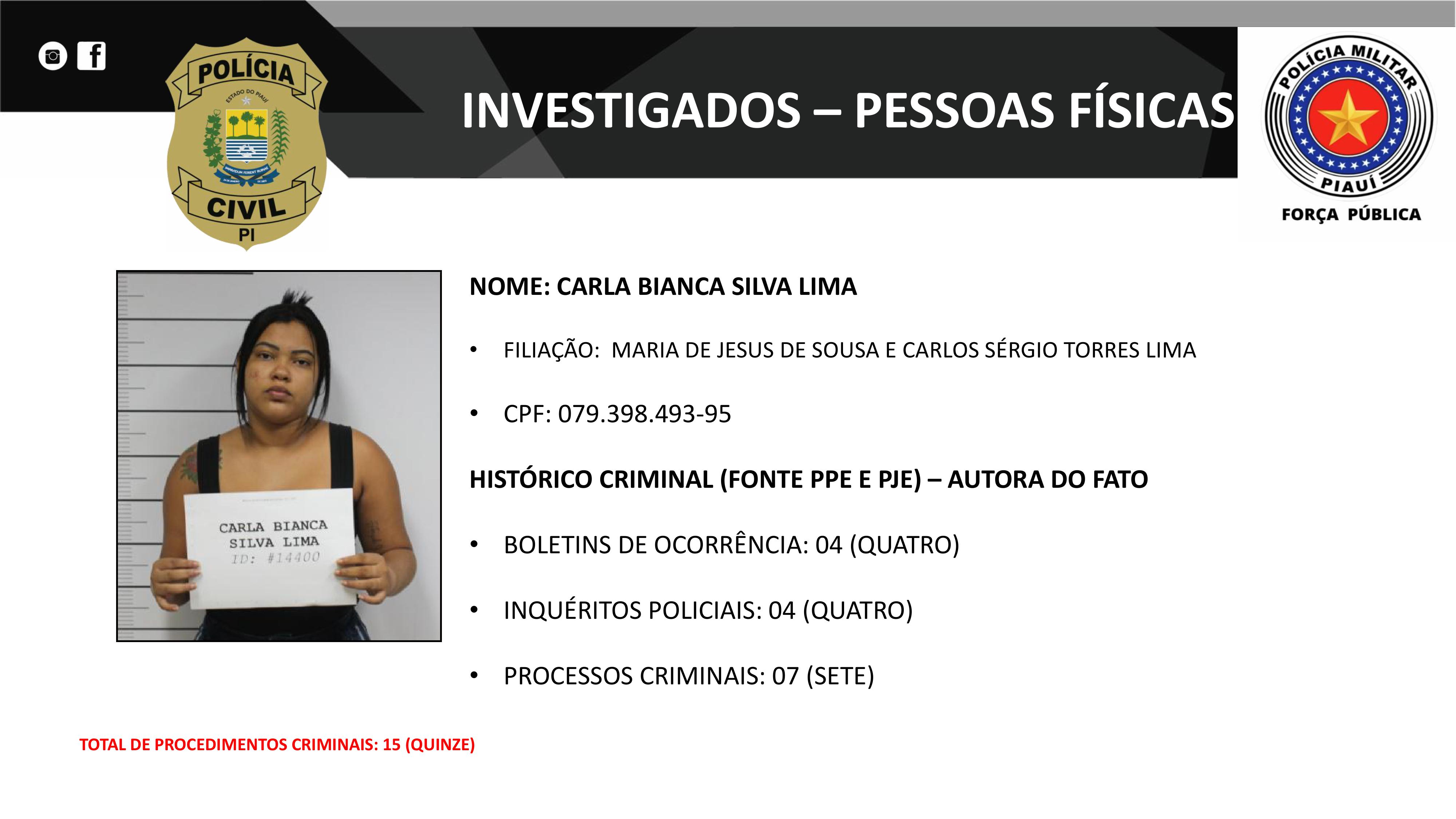 Organograma divulgado pela Polícia Civil do Piauí