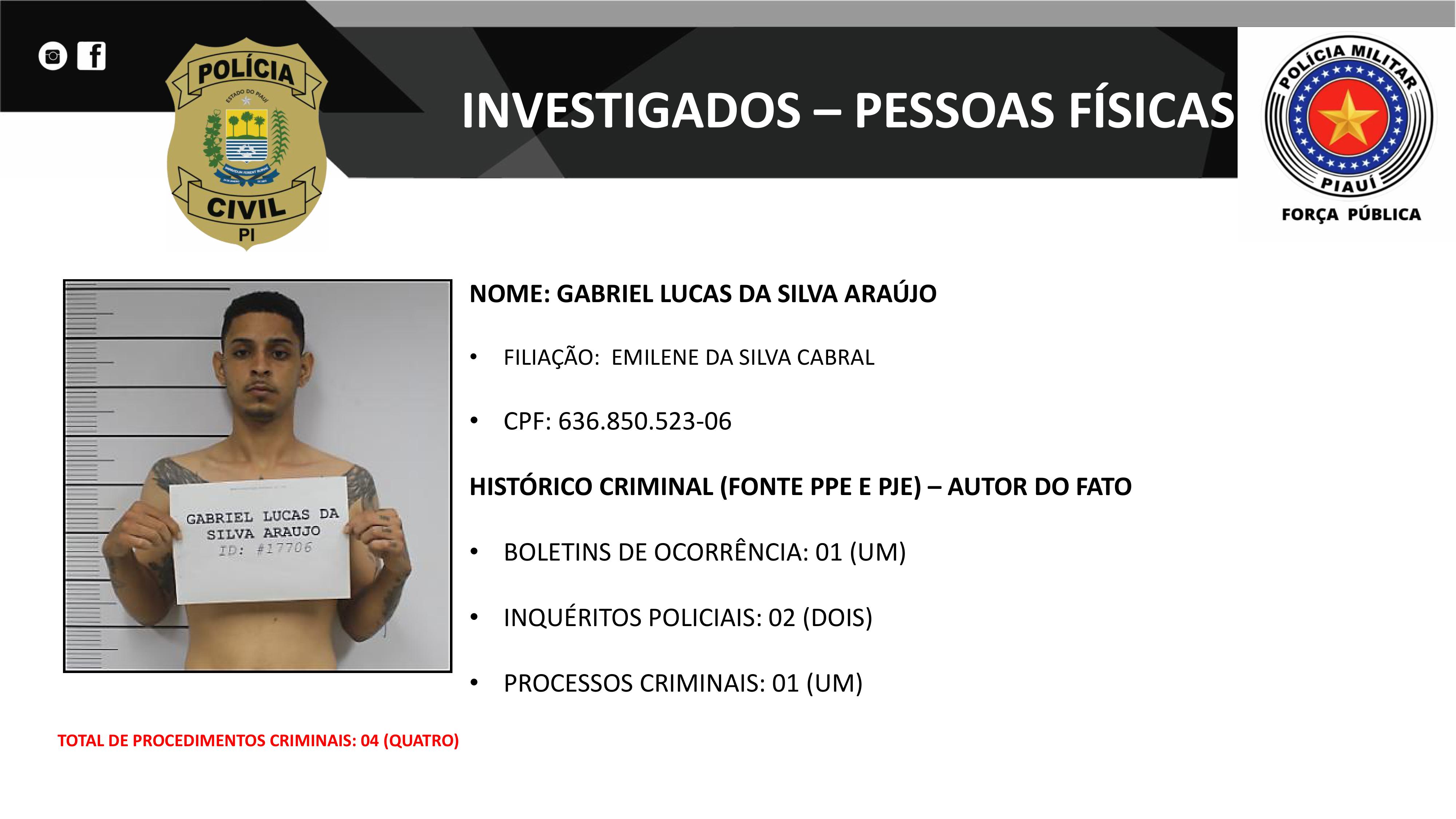 Organograma divulgado pela Polícia Civil do Piauí