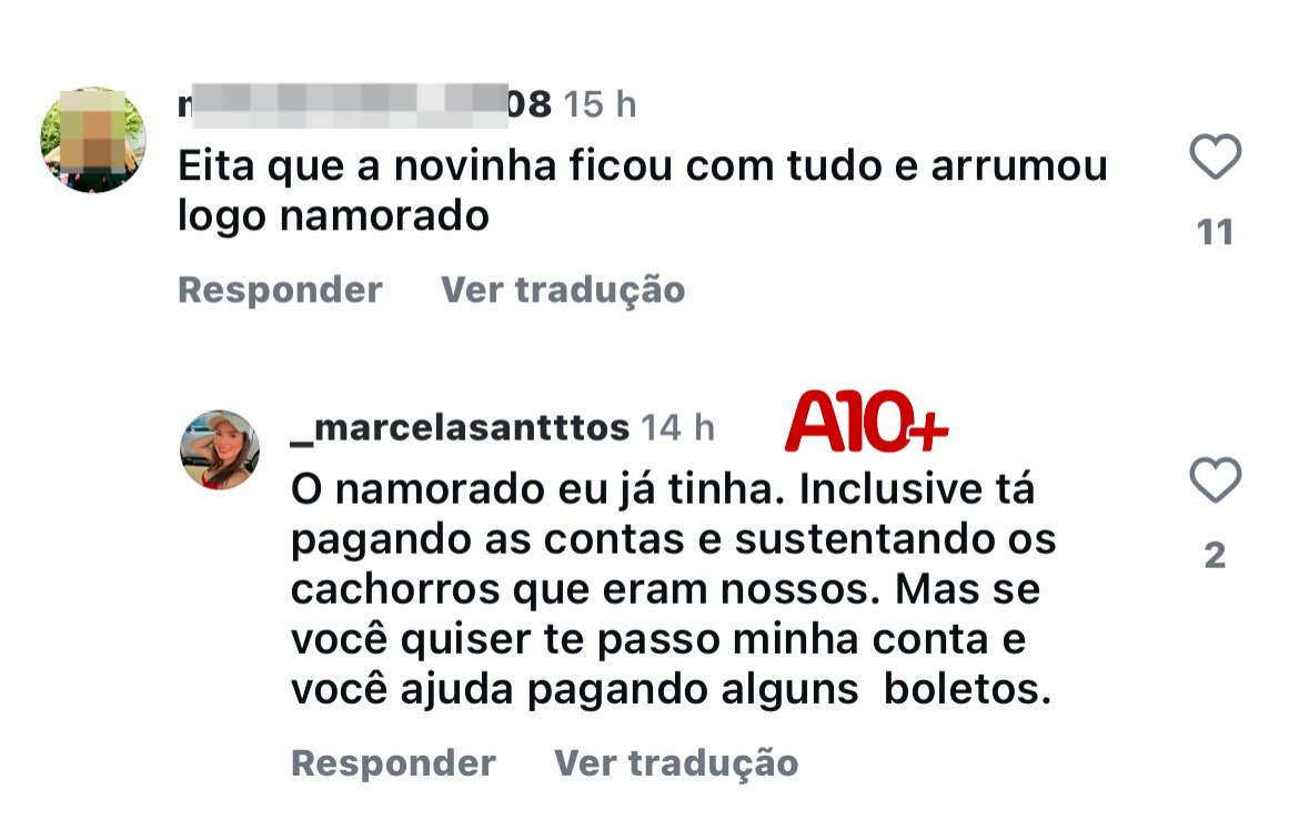 Marcella Santos se posicionou pelas redes sociais