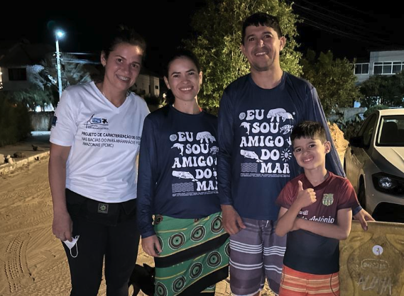 Espécie de tartaruga em extinção é encontrada e resgatada por instituto e moradores de Barra Grande, Litoral do Piauí