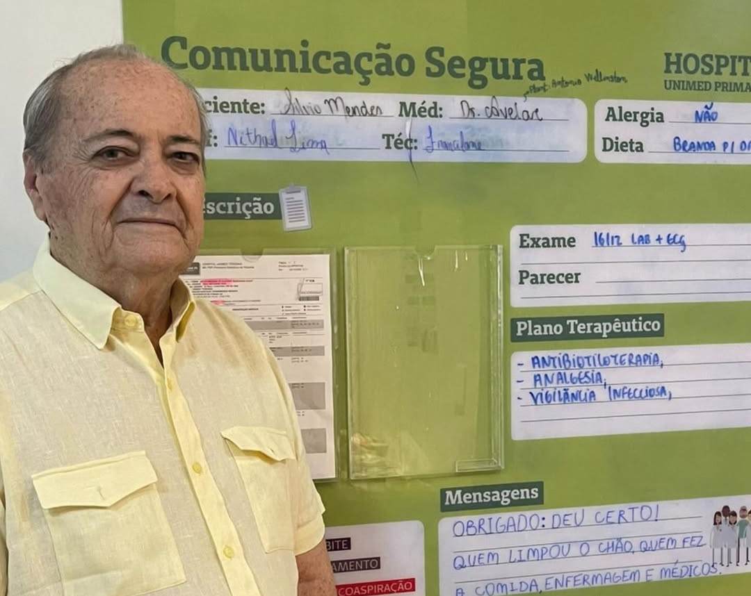 Após cinco dias internado, prefeito Silvio Mendes recebe alta hospitalar
