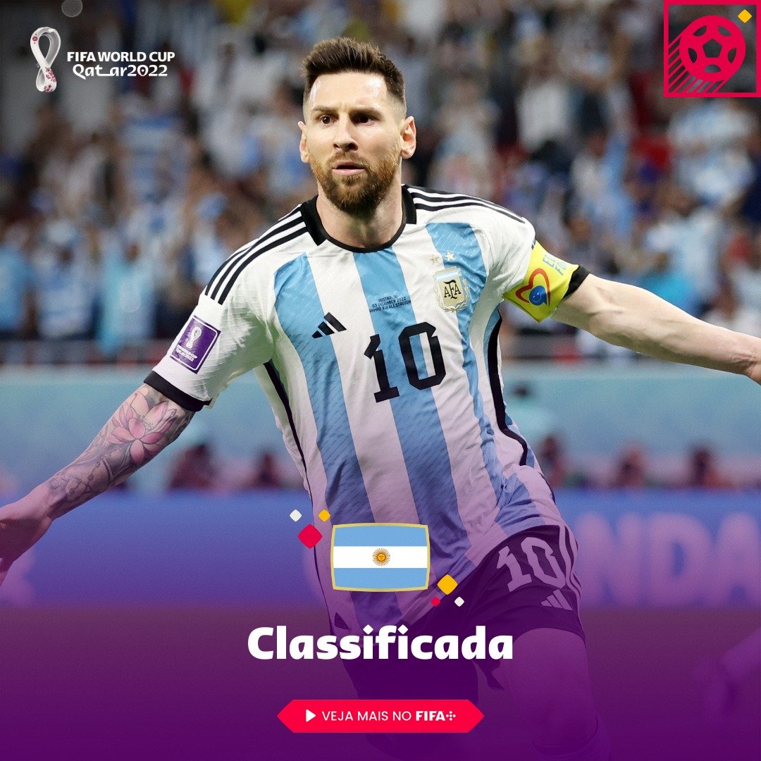 Messi marca no milésimo jogo e Argentina está nas quartas da Copa do Mundo