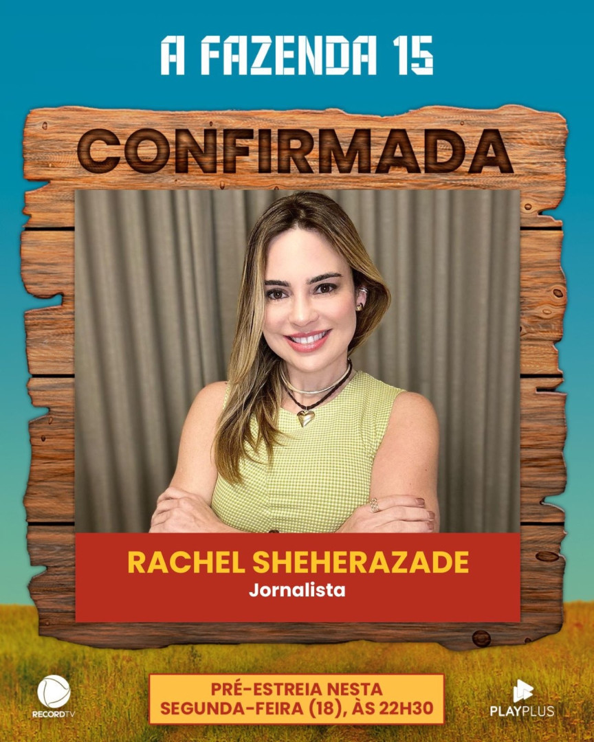 A Fazenda 15: RecordTV divulga suposta lista de famosos confirmados no  reality show rural - Metropolitana FM