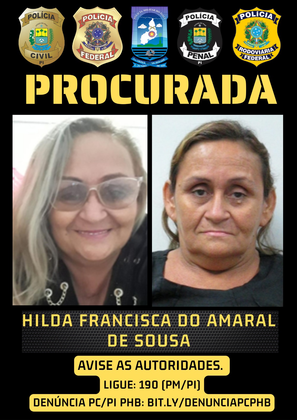 Polícia divulga fotos da ‘família Amaral’, faccionados do CV foragidos e alvos de operação no Piauí