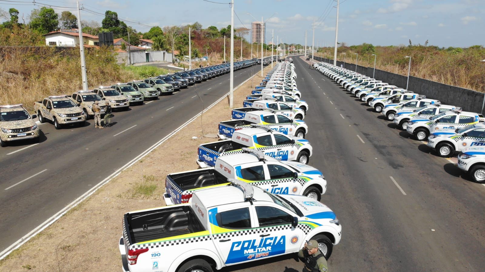 Polícia Militar receberá 200 novas viaturas pick-ups na próxima quinta-feira (12)