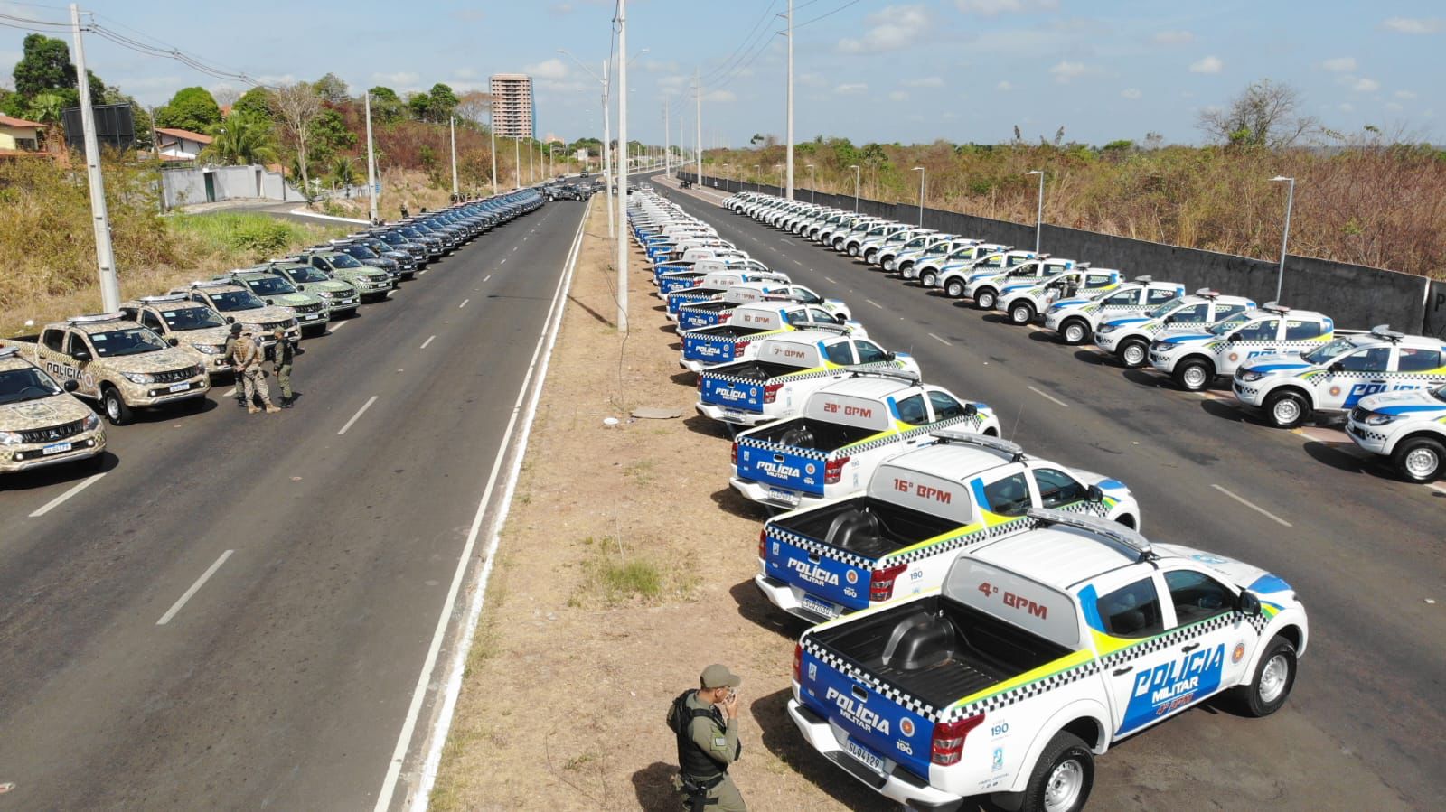 Polícia Militar receberá 200 novas viaturas pick-ups na próxima quinta-feira (12)