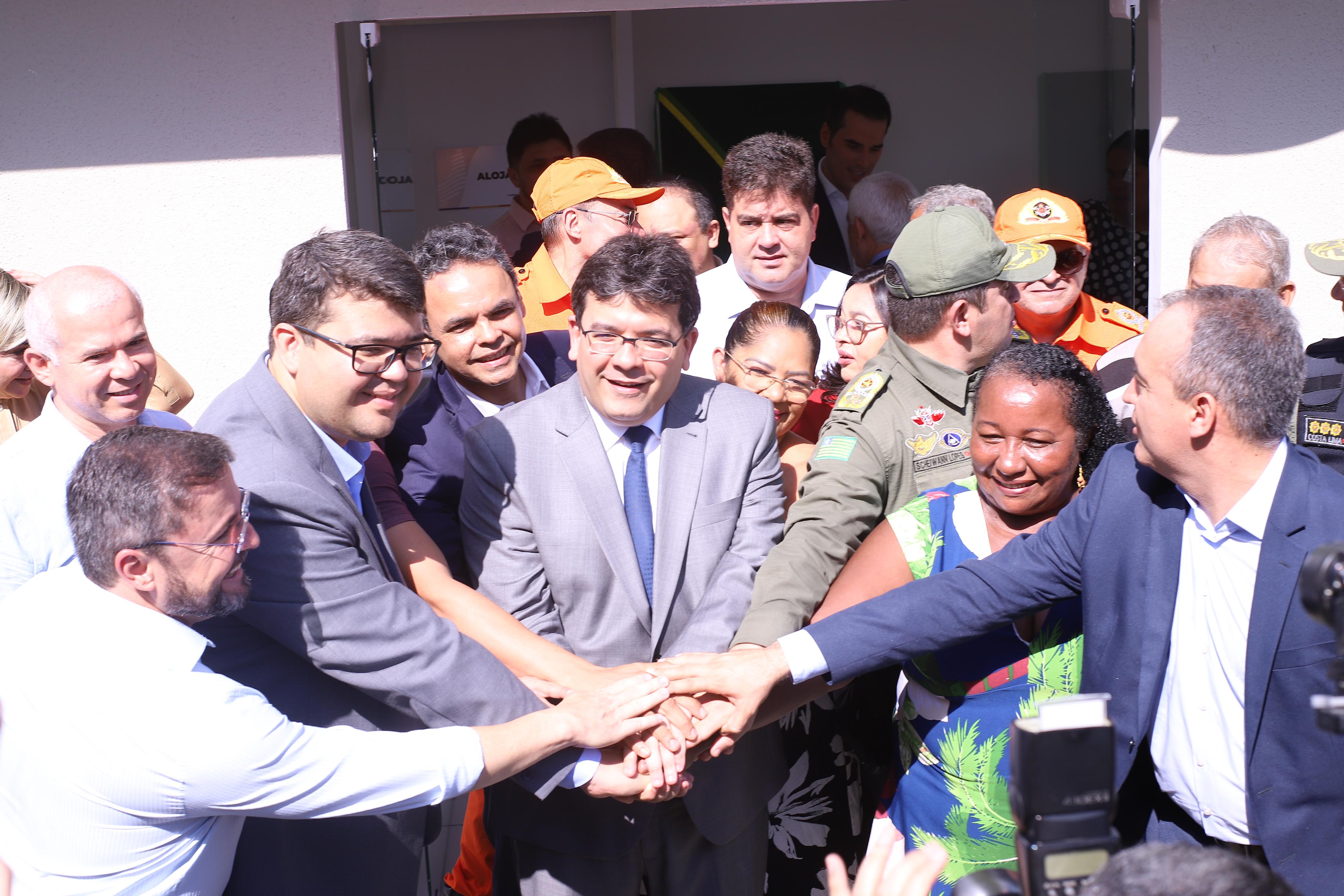 Solenidade de inauguração da Unidade Integrada da Segurança Pública Encontro dos Rios