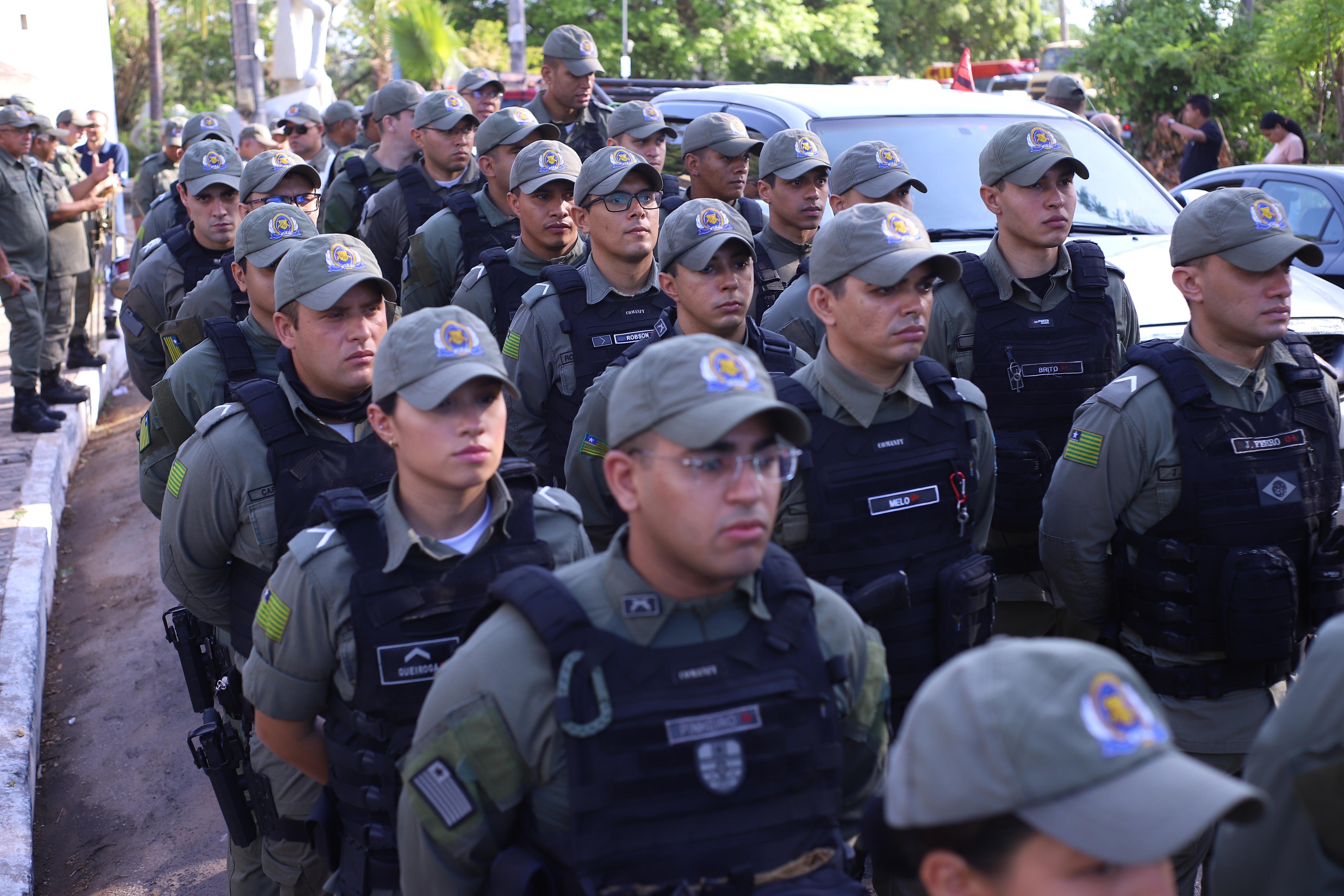 Solenidade de inauguração da Unidade Integrada da Segurança Pública Encontro dos Rios