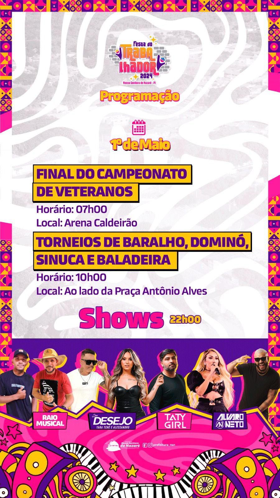 Programação em Nossa Senhora de Nazaré-PI