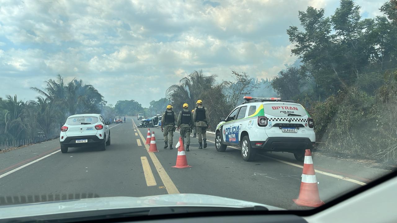 Policial militar morre durante grave acidente com viatura no Rodoanel de Teresina