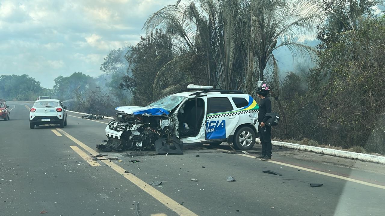 Policial militar morre durante grave acidente com viatura no Rodoanel de Teresina