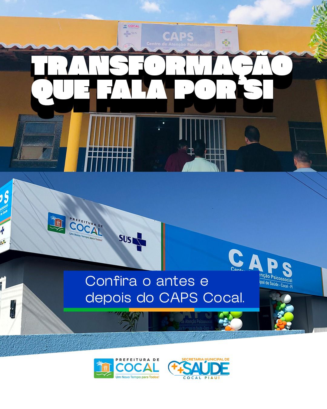 Cocal inaugura reforma e ampliação do CAPS, oferecendo espaço moderno e acolhedor para a saúde mental