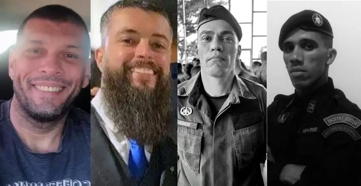 Na ação, dois policiais civis e dois policiais do Bope foram mortos pelo crime organizado/Reprodução