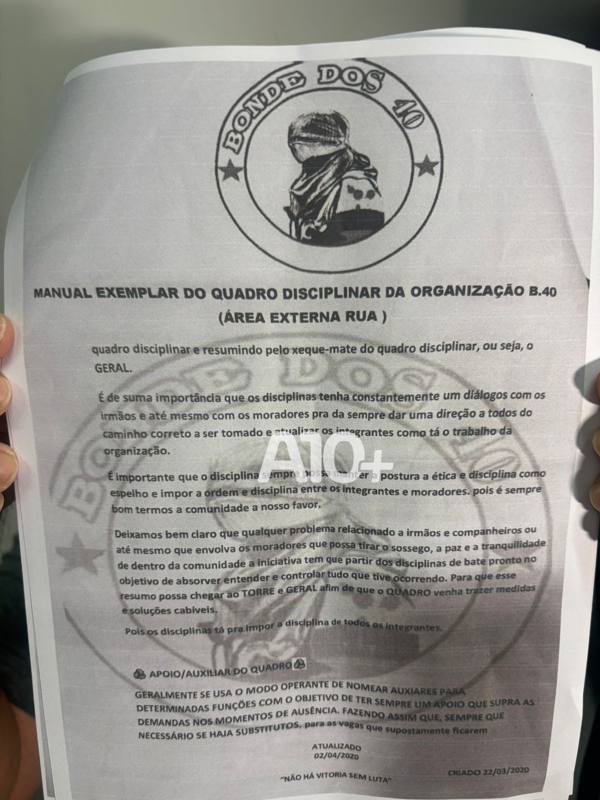 Manual do Bonde dos 40