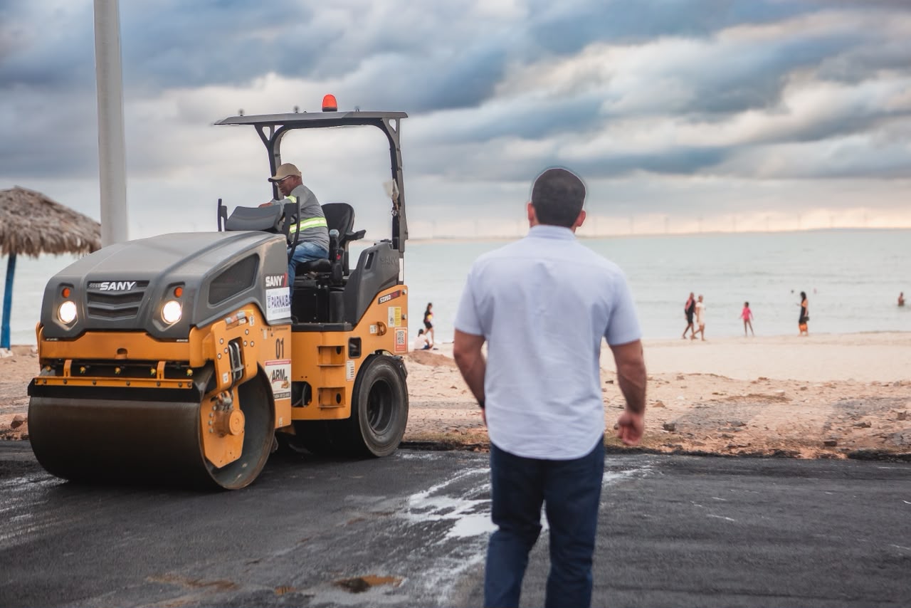 Prefeito Francisco Emanuel acompanha início das obras de revitalização da Praia da Pedra do Sal