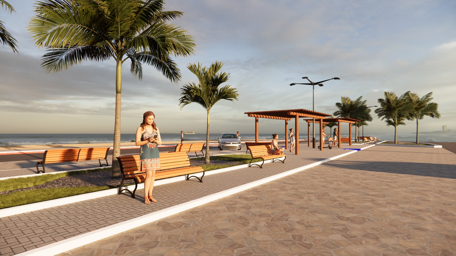 Prefeito Francisco Emanuel acompanha início das obras de revitalização da Praia da Pedra do Sal