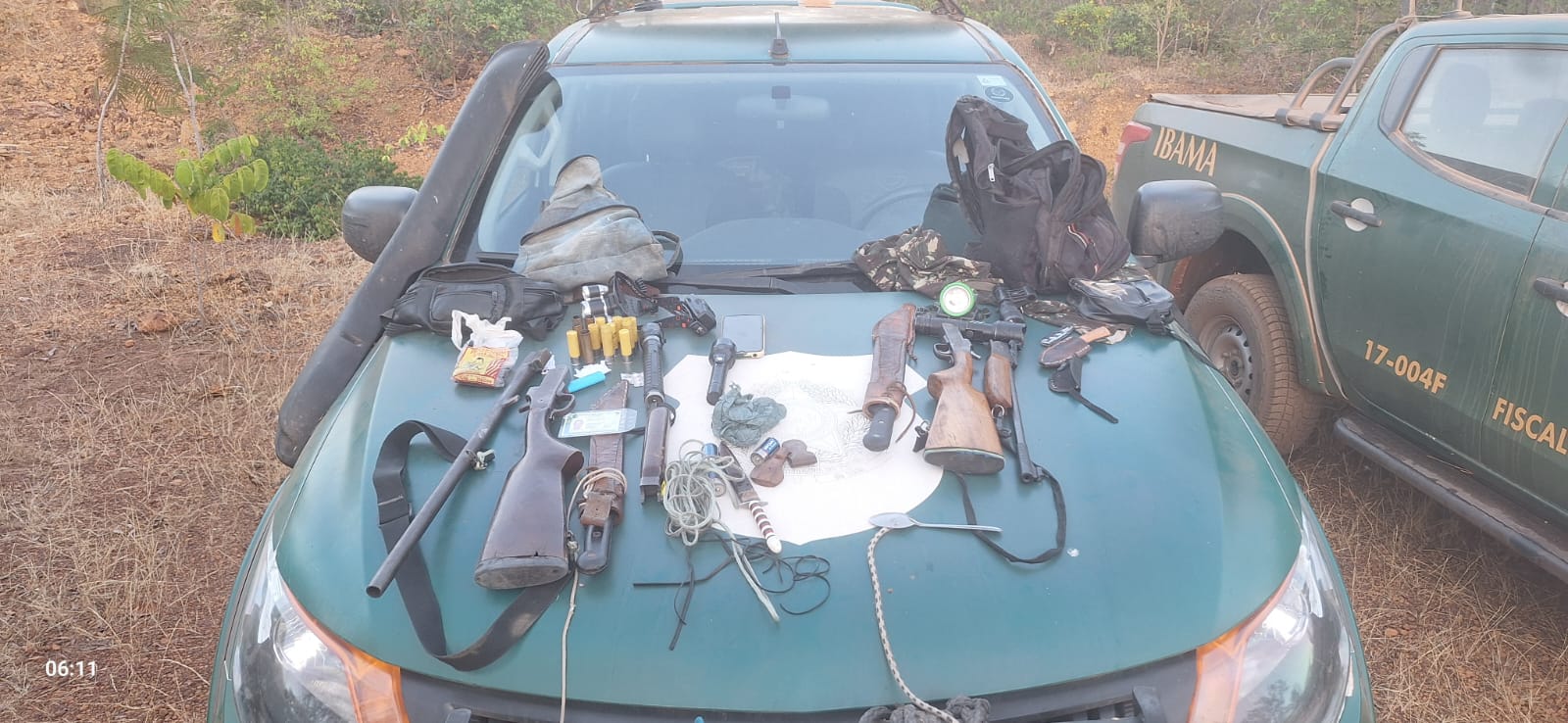 Operação Espera apreende mais de 216 m³ de madeira, aves silvestres e armas no Piauí
